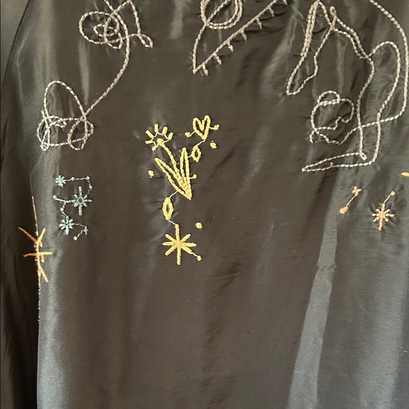 Johnny Was Black Embroidered Top - Picture 5 of 10